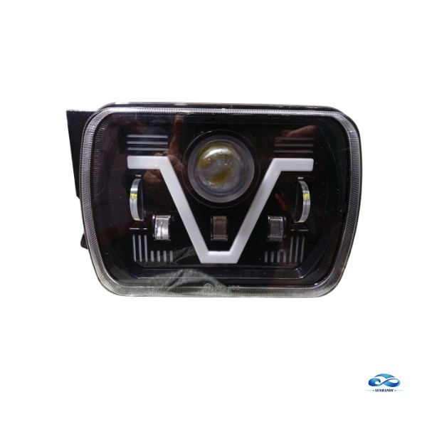 Foco LED Rectangular Automotriz con Diseño en V