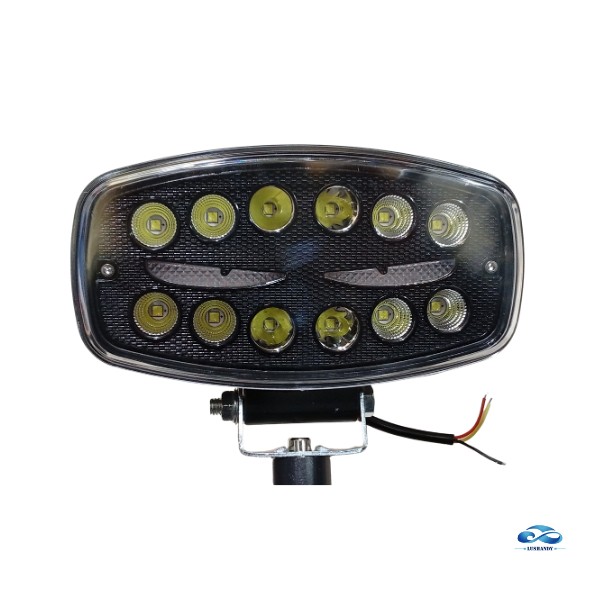 Foco LED Ovalado Automotriz con Luz Auxiliar