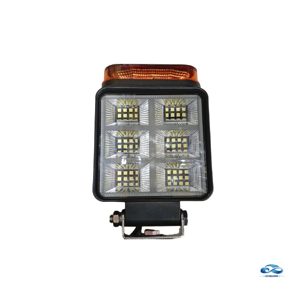 Foco LED Cuadrado Automotriz Y968 con Luz Ámbar