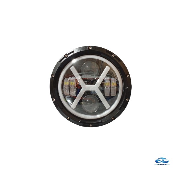 Foco LED Redondo Y922 con Diseño en X
