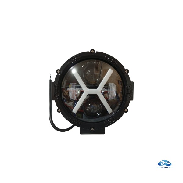 Foco LED Y846 Redondo Automotriz con Diseño en X